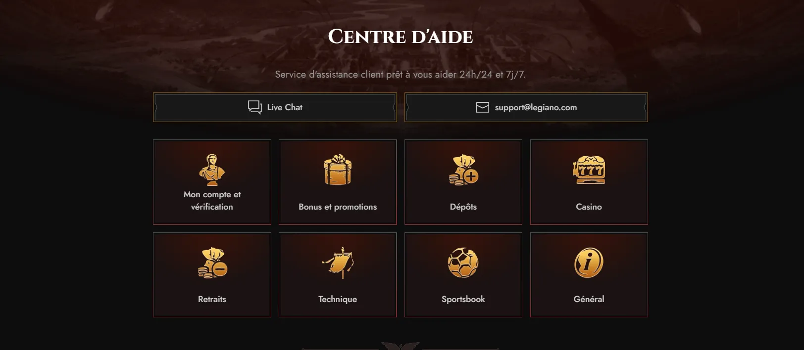 Sécurité et licence au Legiano Casino